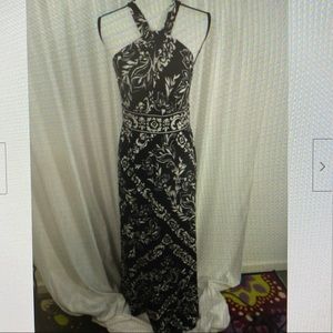 White House Black Market Halter Maxi Dress XL NWT